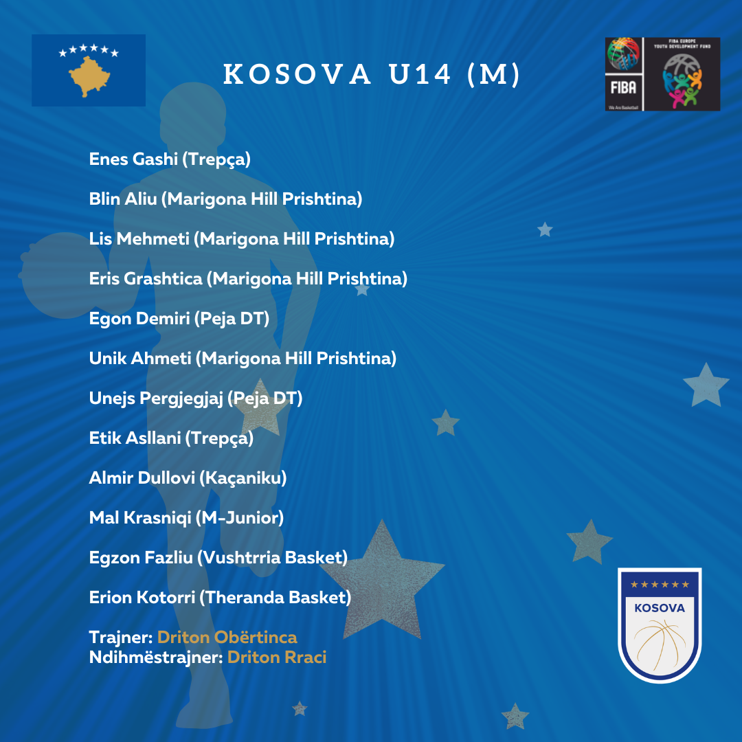 12shet e Kosovës për turneun e YDF-së